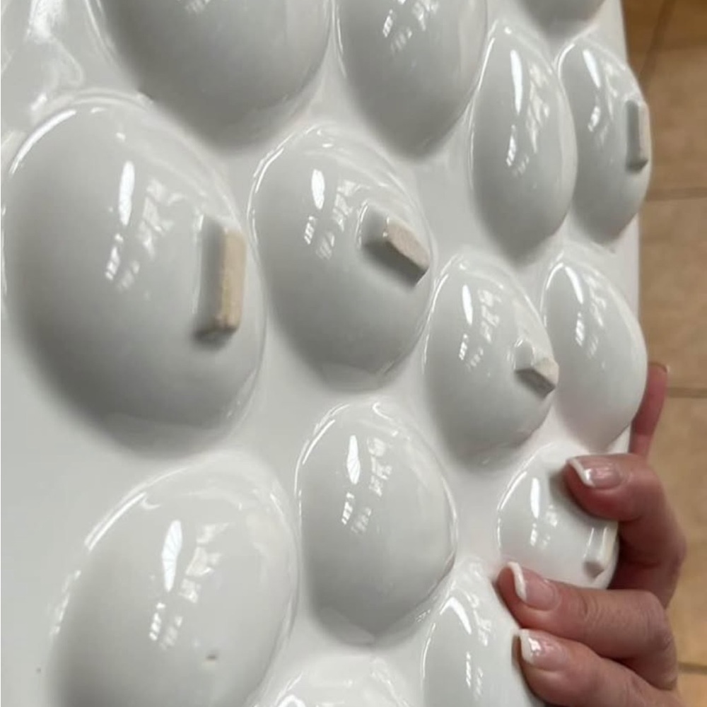 Easter Elegant White Egg Platter - Picture 2 of 3